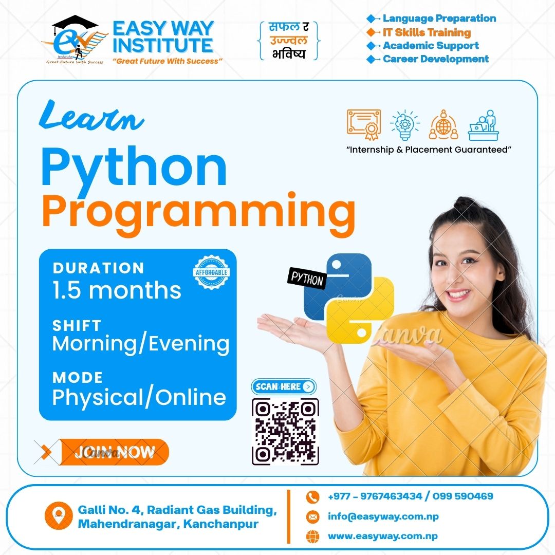 Learn Python Programming at Easy Way Institute