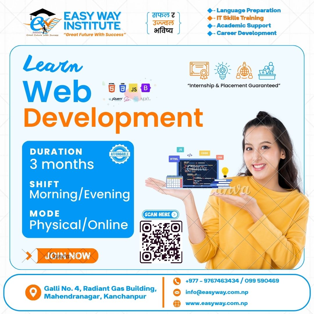 Learn Web Development at Easy Way Institute